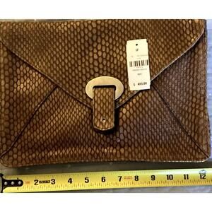 Vintage Streets Ahead Genuine Leather Clutch Purse NWT